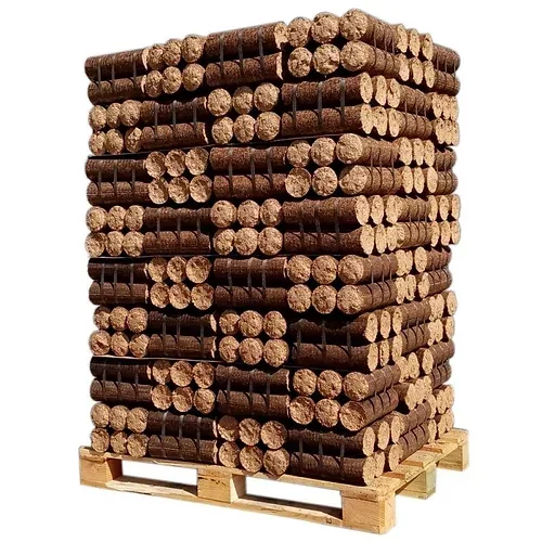 Nočné lisované drevo (buk, jaseň, dub, miscanthus) / polpaleta 480 kg alebo paleta 960 kg
